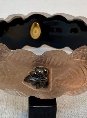 LG239 Alexis Bittar leaf carved lucite bangle
