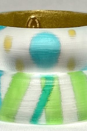 LG247 Alexis Bittar turquoise lucite bangles