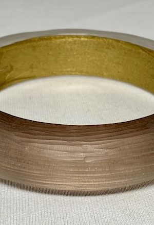 LG249 Alexis Bittar taupe lucite bangle