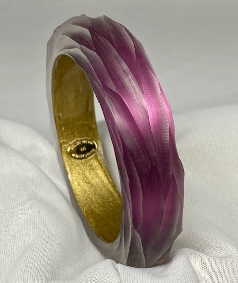 LG259 Alexis Bittar violet lucite bangle - Image 2