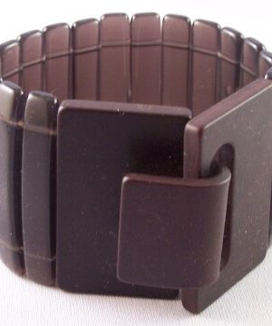 PONO34 Smoky amethyst resin Garden Gate bracelet