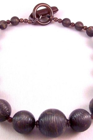 PO51 Fog grey sphere necklace